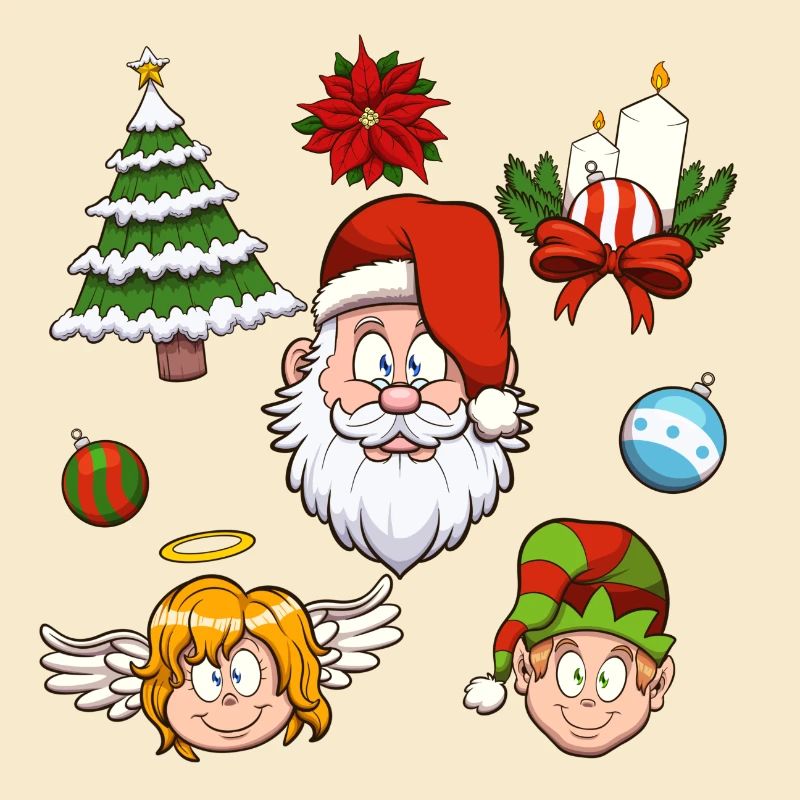 Weihnachtliche Elemente