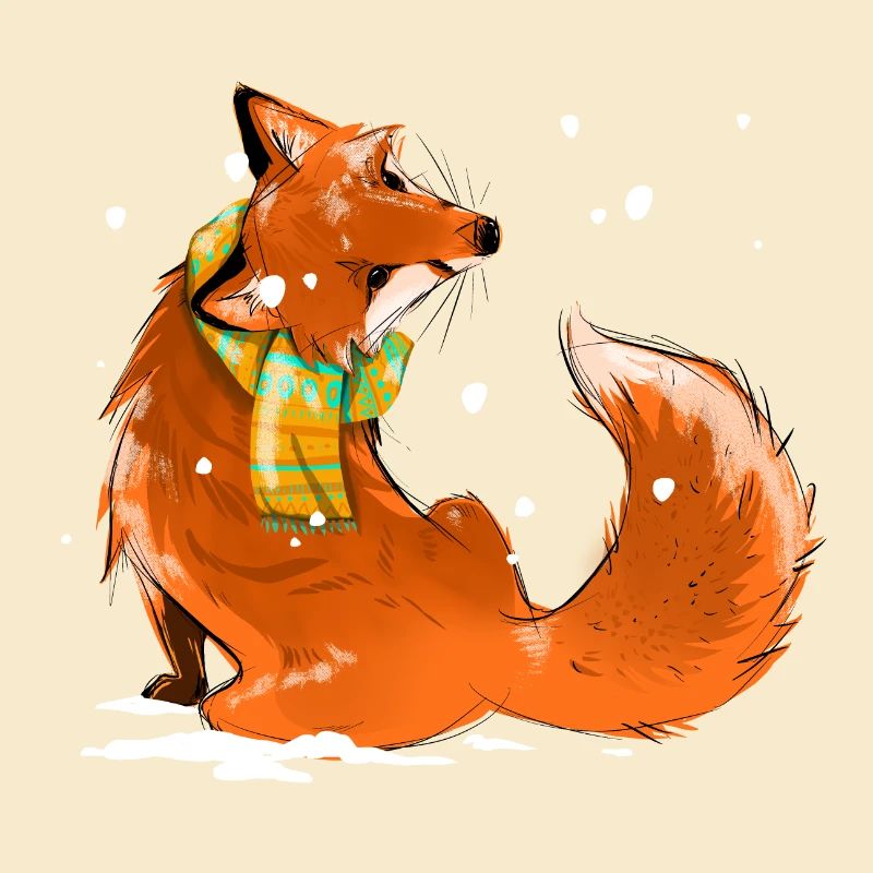 Fuchs im Schnee