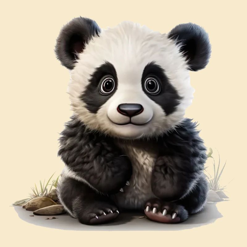 Putziger kleiner Pandabär