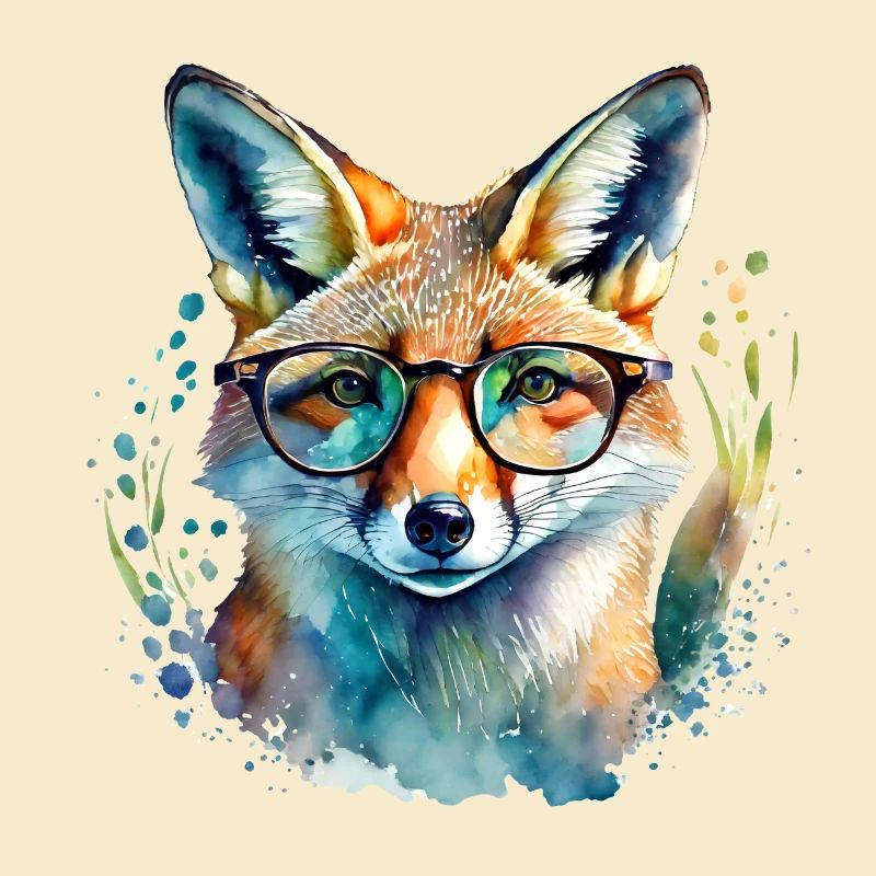 Fuchs mit Brille