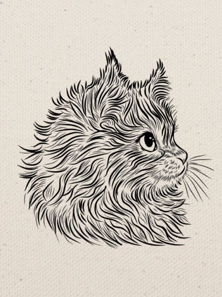 Katze lineart