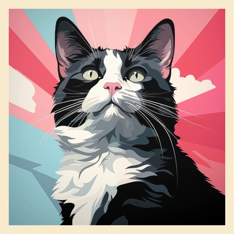 Smoking-Katze. Smoking-Katze