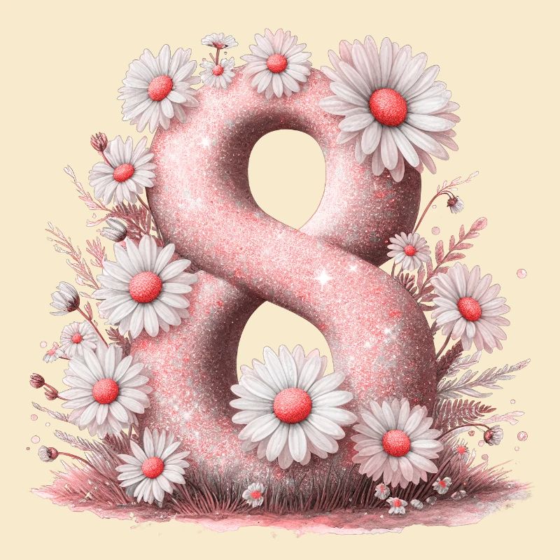 Nr. 8 eit digitale Hintergrundnummer Vektorzeichen Tal