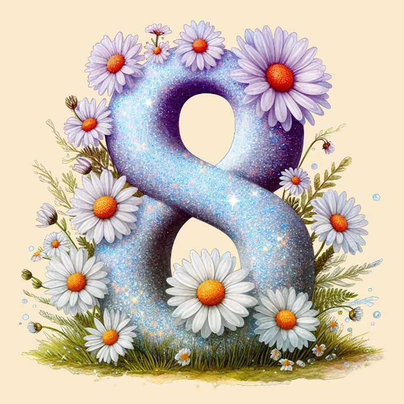 Nr. 8 eit digitale Hintergrundnummer Vektorzeichen Tal