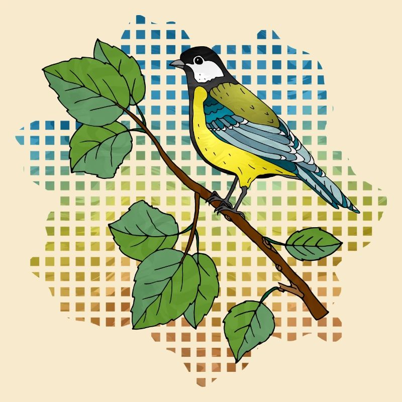 Bunter Vogel