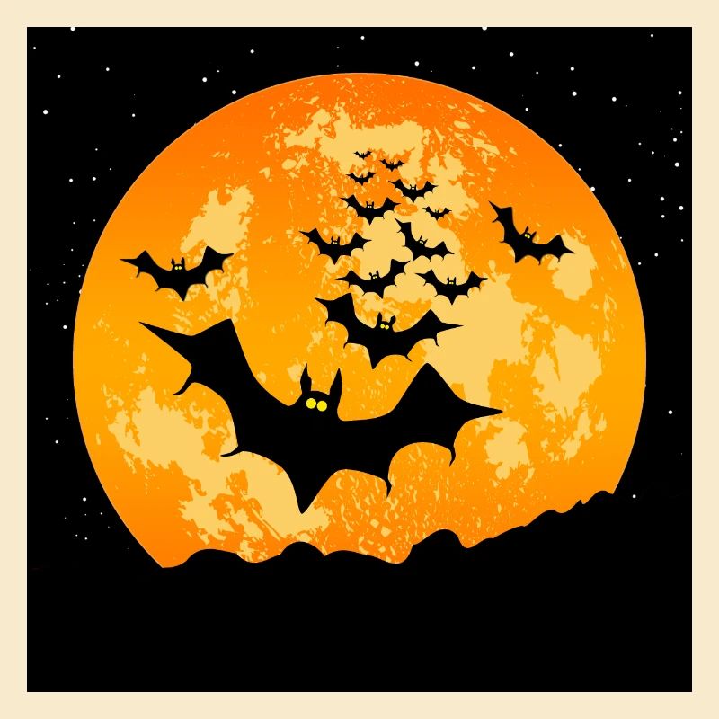 Halloween flying bats