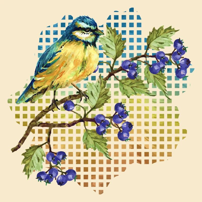 Bunter Vogel