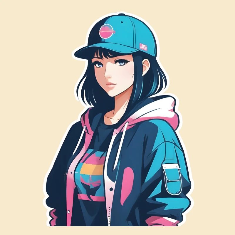 Japanisches Anime-Mädchen