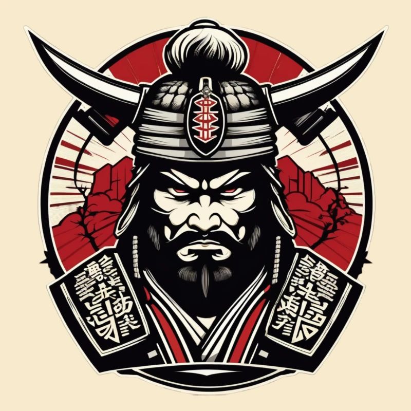 Samurai Gym Logo , Samurai Motiv , Samurai Design