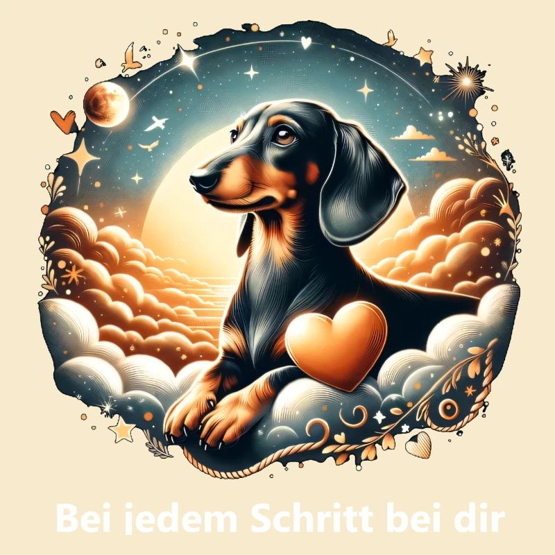 Dachshund over the Rainbow Bridge