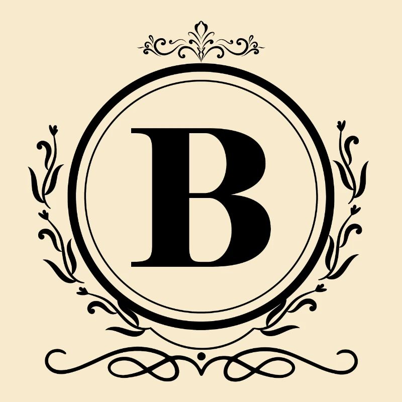 Buchstabe B Dekoration