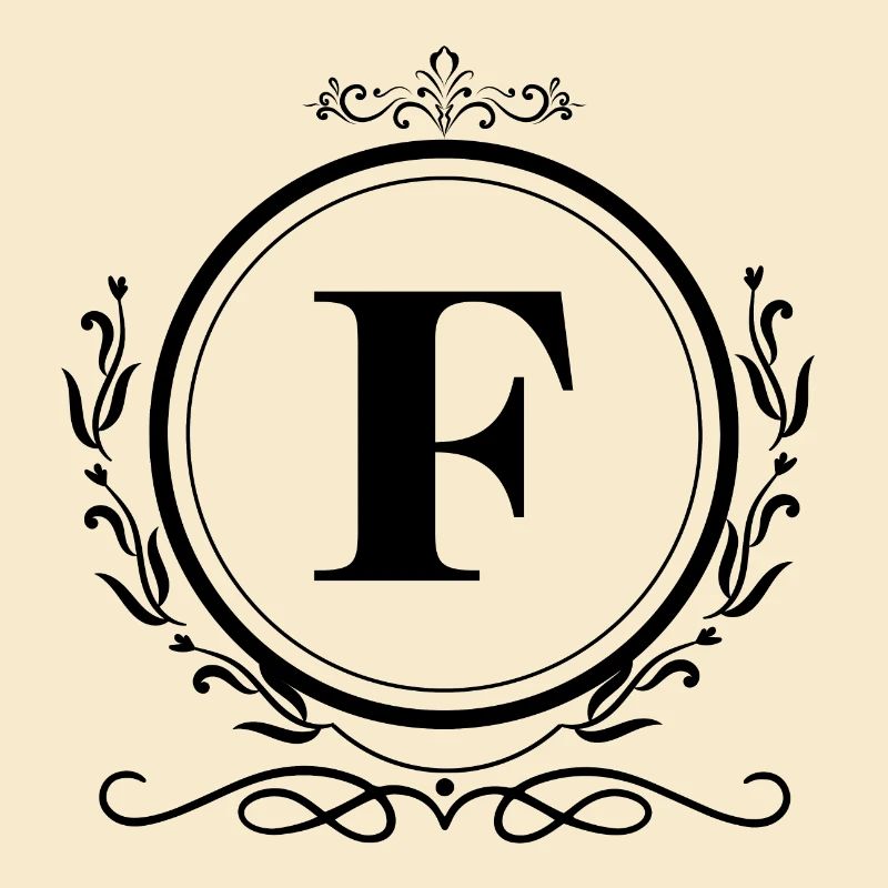 Buchstabe F Dekoration