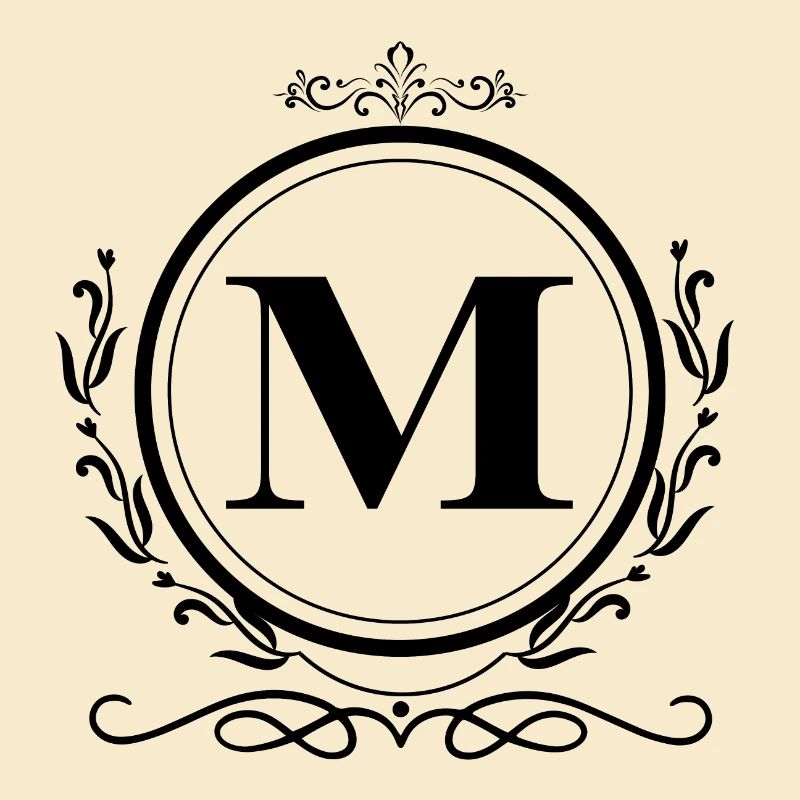 Buchstabe M Dekoration