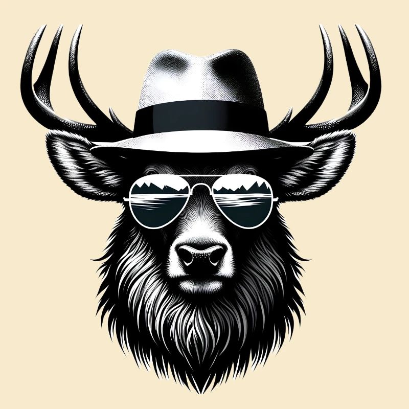Hipster-Elch