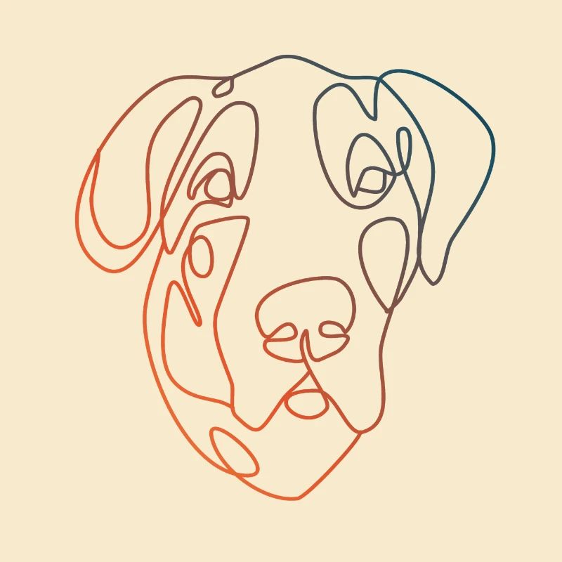 Great Dane Minimalist Linear