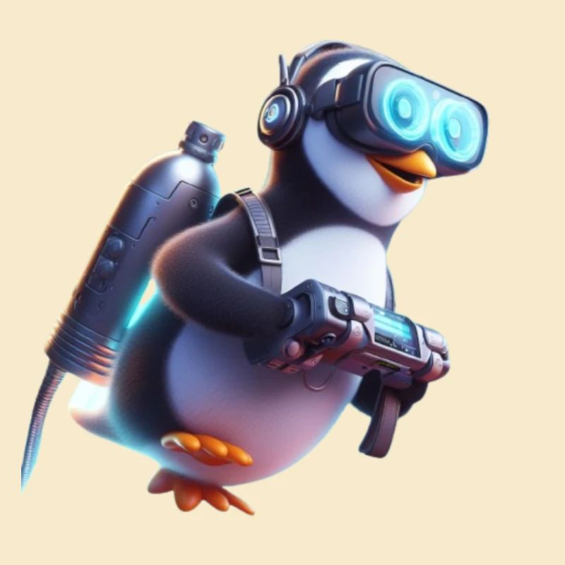 Futuristischer Pinguin 3