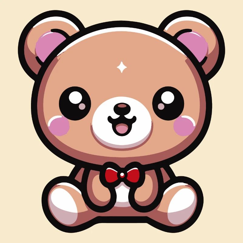 Niedlicher Kawaii Teddybär 2