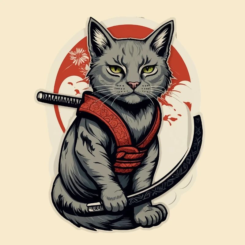Katze Samurai