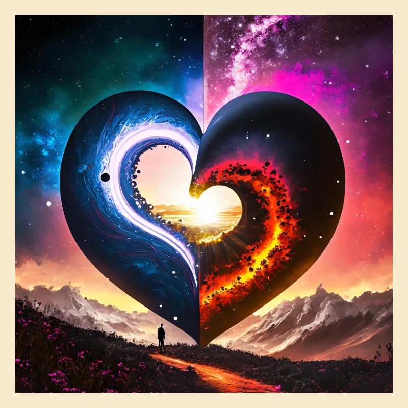 Glühwürmchen Liebe Ying Yang