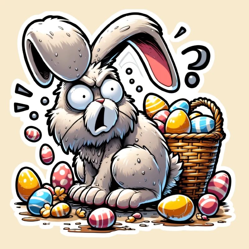 Easter Bunny Stressed