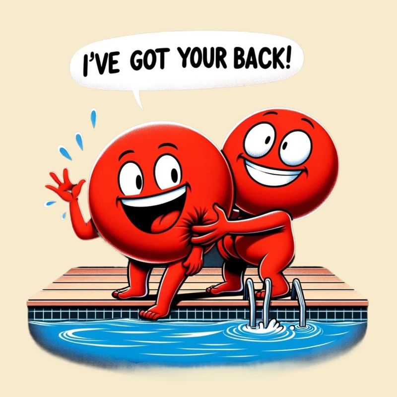 Une équipe de natation solide ensemble