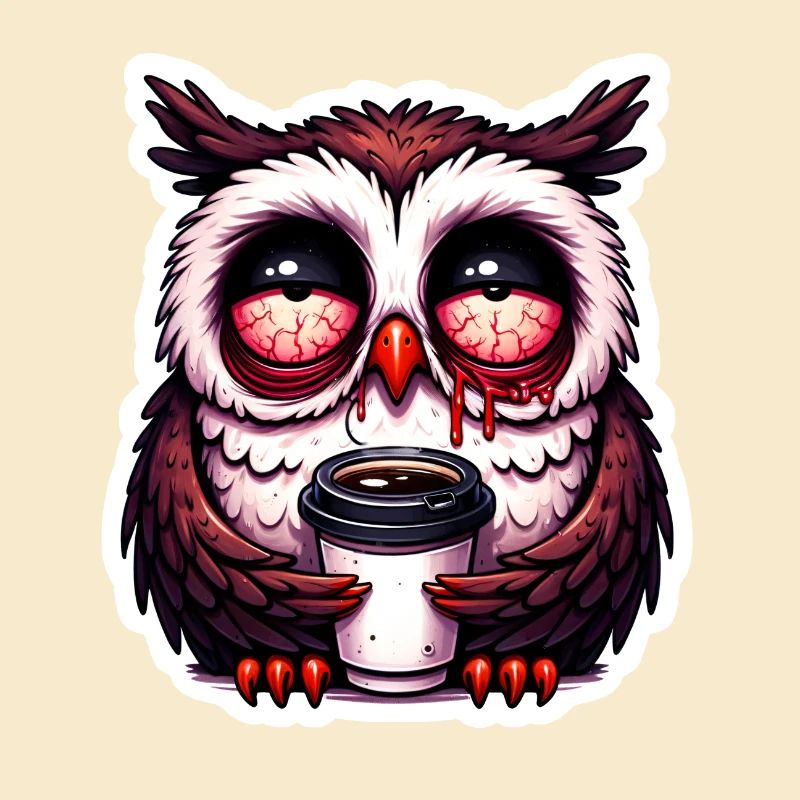 Nachteule beim Morgenkaffee