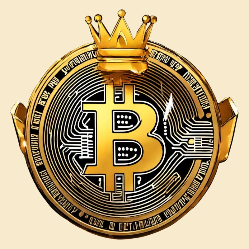 King Bitcoin - Cooles Bitcoin Logo