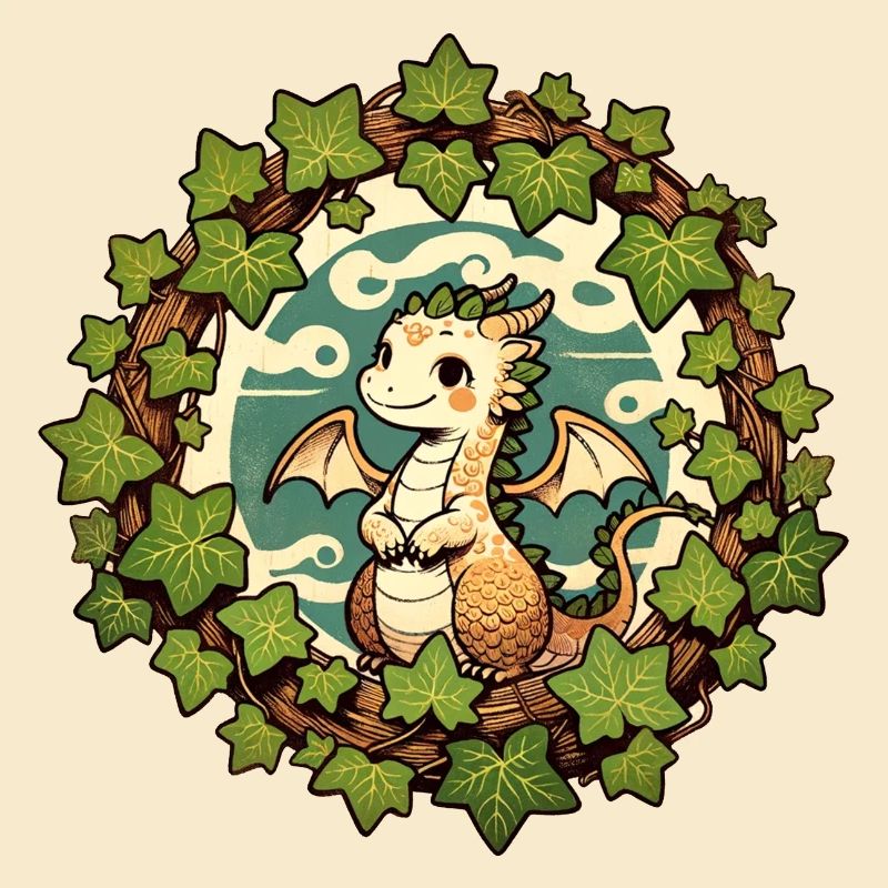 Efeu-Baby-Drache