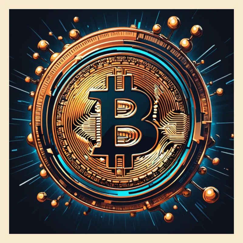 Bitcoin comic logo