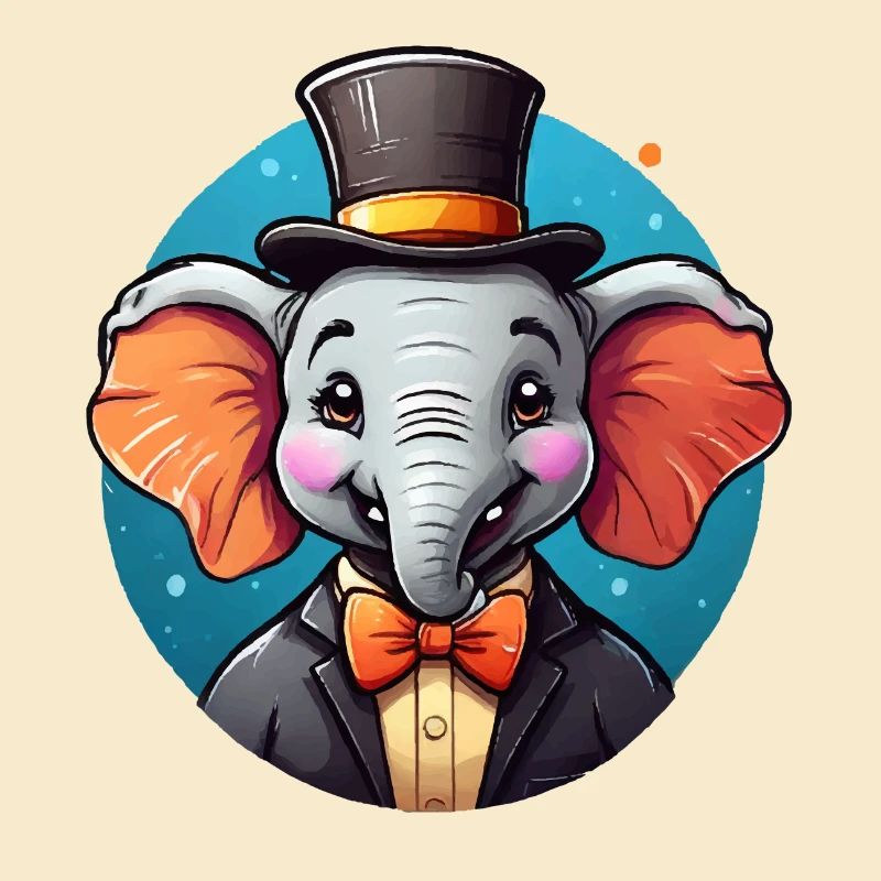 Funny Comic Elephant