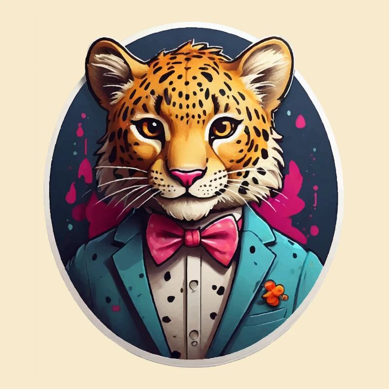 Funny Comic Leopard