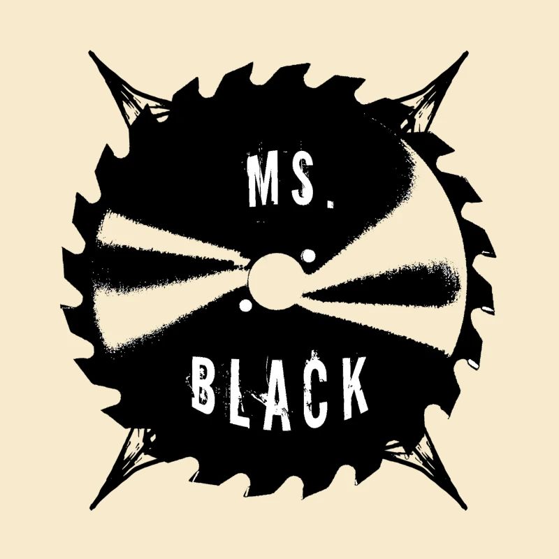 Ms. Black Sägeblatt Logo