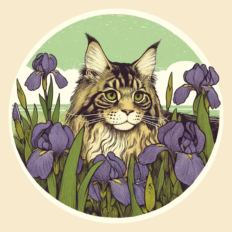 Chat tigré brun Iris