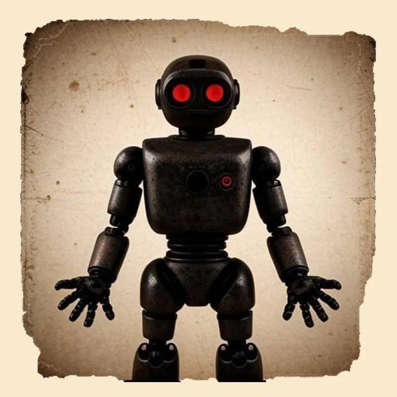 Schwarzer Roboter