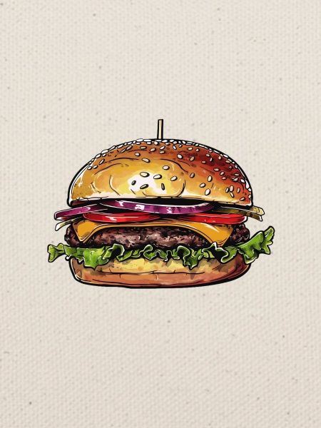 Burger Illustration