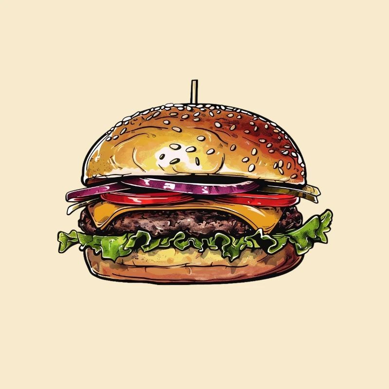 Burger Illustration