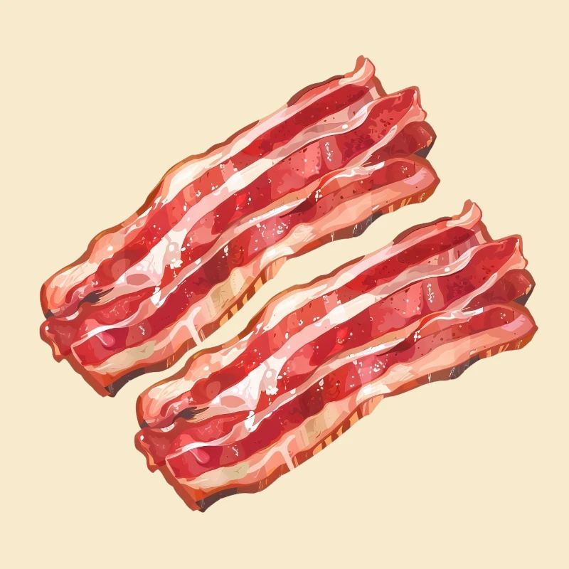 Stylized Bacon Illustration