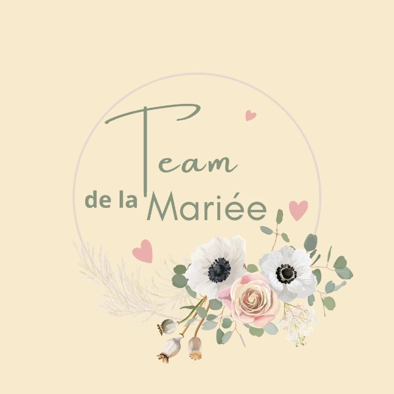 Team de la mariée couronne fleurs Boho