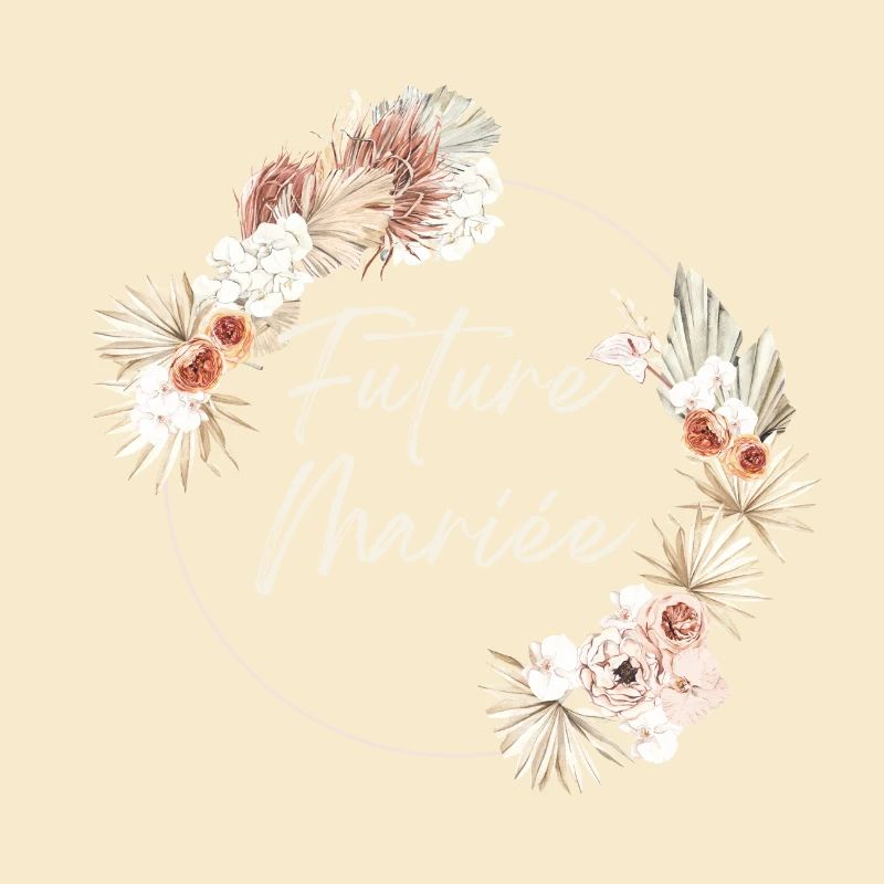 Bride-to-be crown Boho flowers