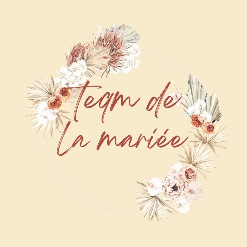 Brautteam Krone Boho Blumen