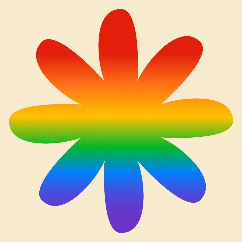 Regenbogen-Blume