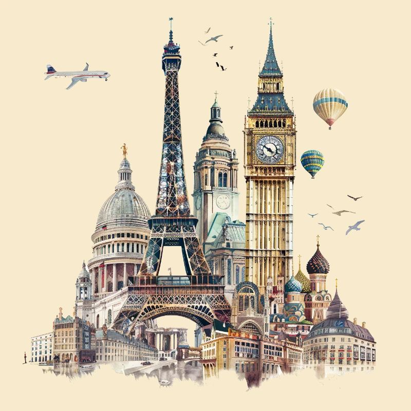 Les points de repère sont généralement des bâtiments