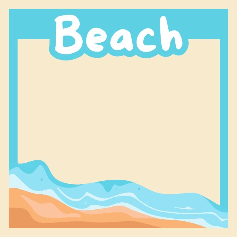 Dream beach in a setting