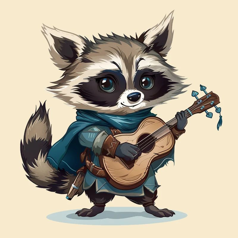 Waschbär-Barde
