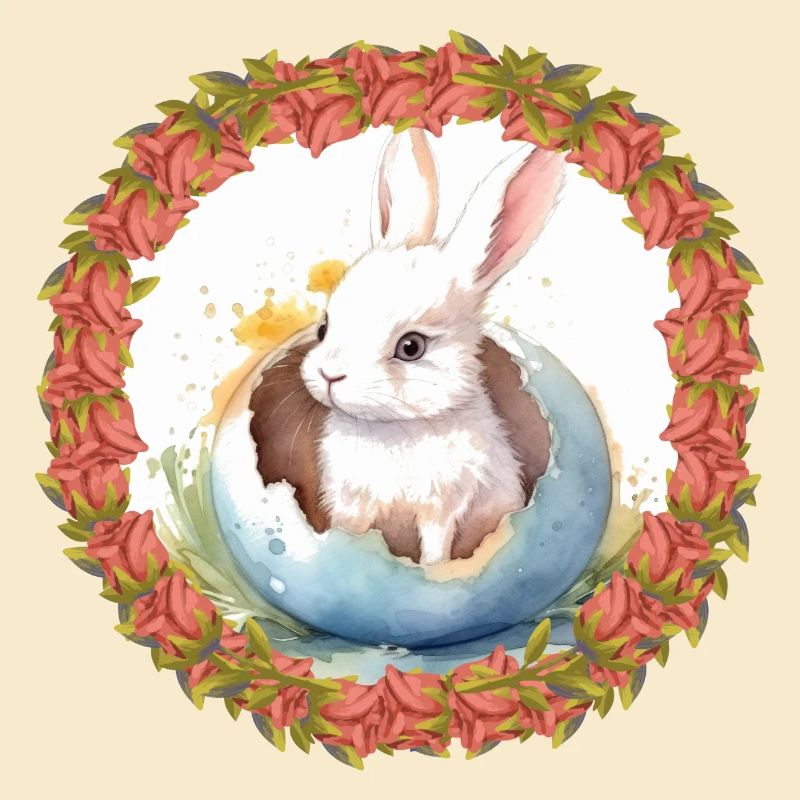 Lapin de Pâques Oeuf de Pâques Lapin de Pâques Oeuf de lapin