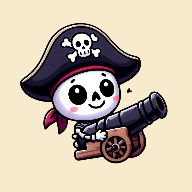 Skeleton Treasure - Pirate Skull