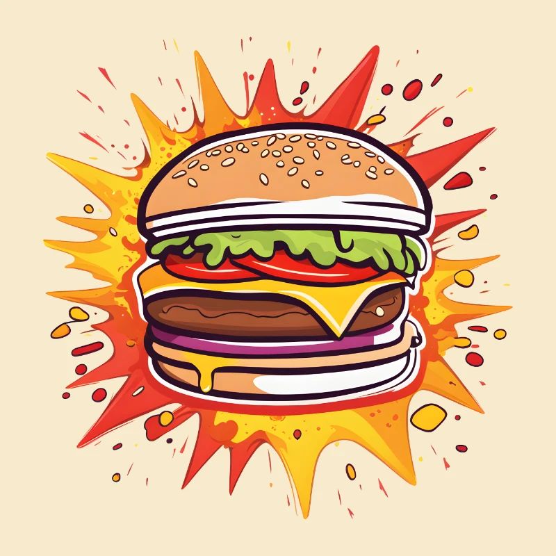 Burger mit vollem Geschmack
