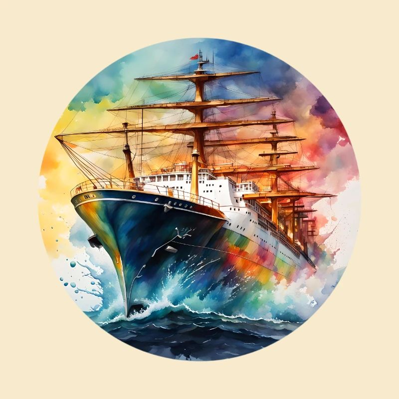 Schiff Gross runder Batch