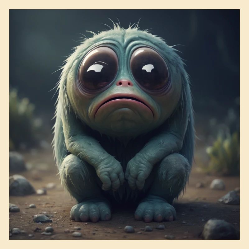Sad creature