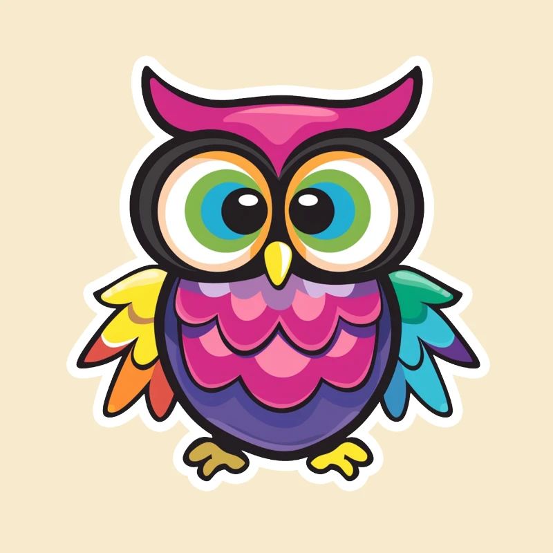 Niedliche Eule Kawaii Maskottchen